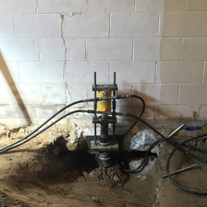 Foundation settlement repair by BDB Waterproofing