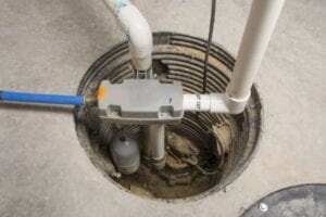 Sump pump installation by BDB Waterproofing in Omaha, NE. The basement waterproofing experts.