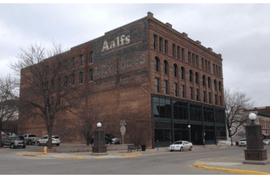 The Aalfs Manufacturing building in Sioux City, Iowa.