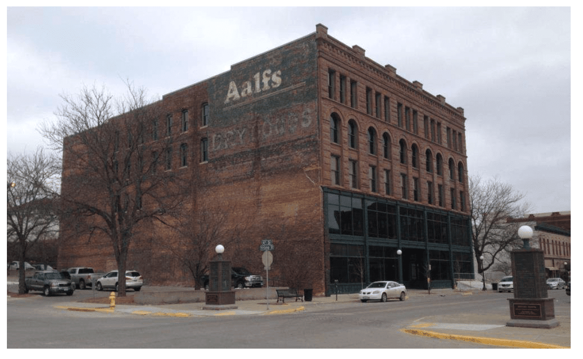 The Aalfs Manufacturing building in Sioux City, Iowa.